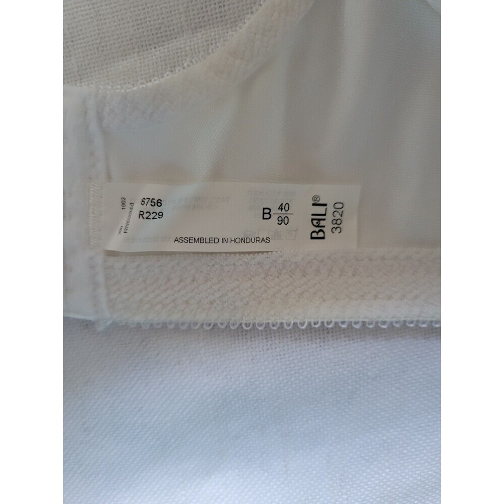 Bali Women's  3820 Double Support Wireless Unpadded Bra, White 40B  NEW - Picture 5 of 6